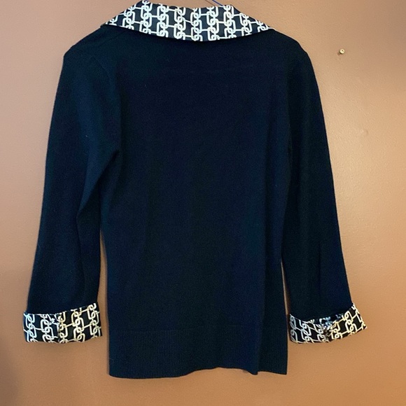 Carolyn Taylor ladies sweater infused with blouse in size small - Picture 2 of 9